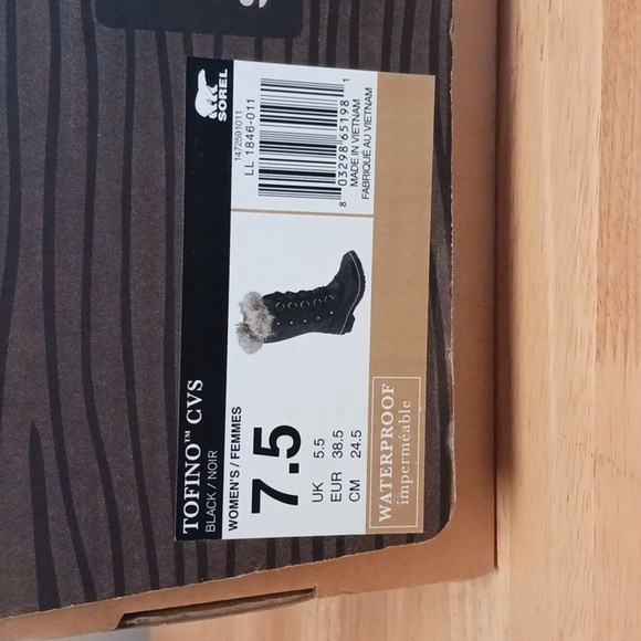 Sorel Tofino Waterproof Black Snow Boots Size 7.5 NIB - Picture 16 of 16